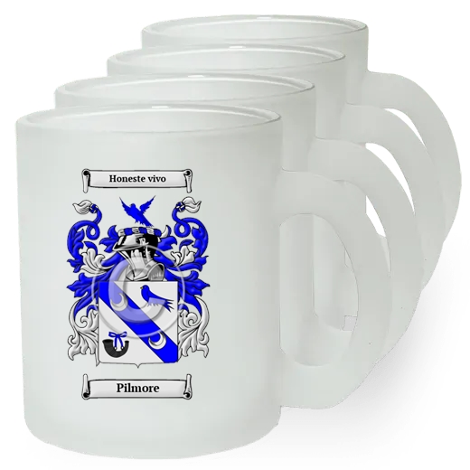 Pilmore Set of 4 Frosted Glass Mugs