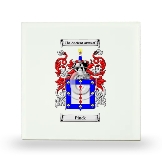Pinck Small Ceramic Tile with Coat of Arms