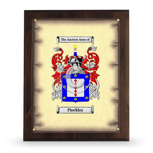Pincklay Coat of Arms Plaque
