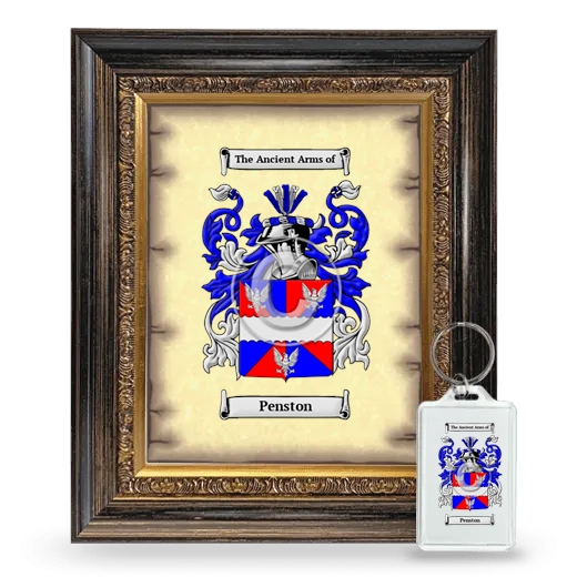 Penston Framed Coat of Arms and Keychain - Heirloom