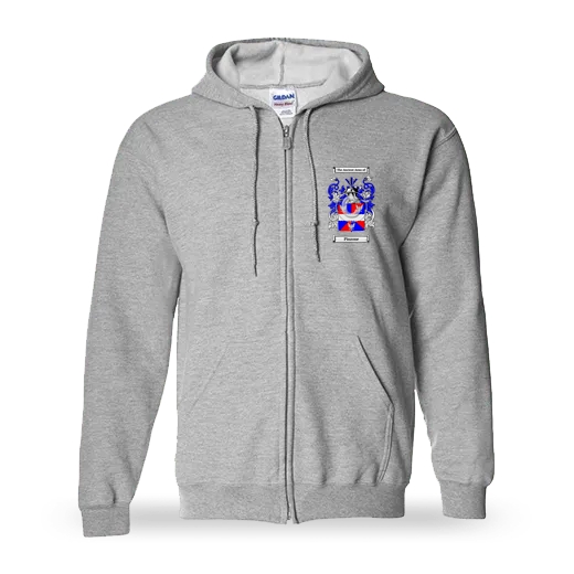 Pinzone Unisex Coat of Arms Zip Sweatshirt