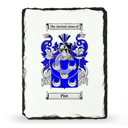 Pint Coat of Arms Slate