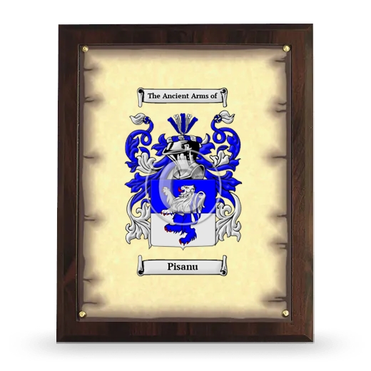 Pisanu Coat of Arms Plaque