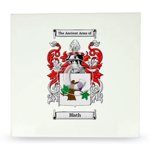 Blath Large Ceramic Tile with Coat of Arms