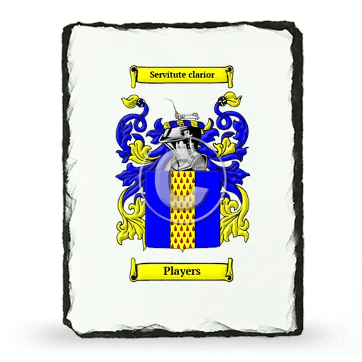 Players Coat of Arms Slate