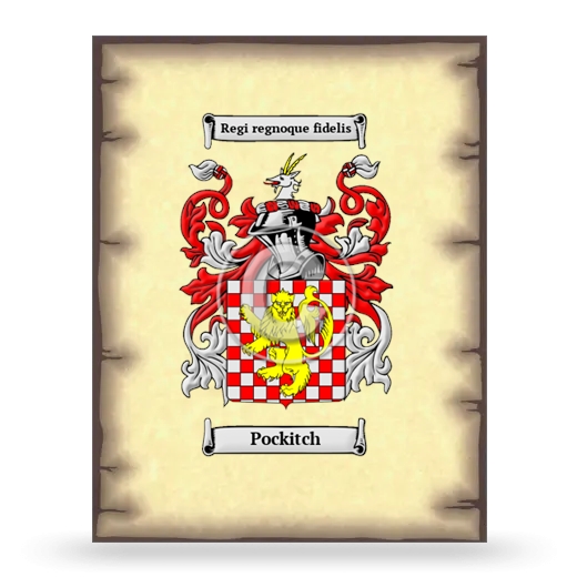 Pockitch Coat of Arms Print