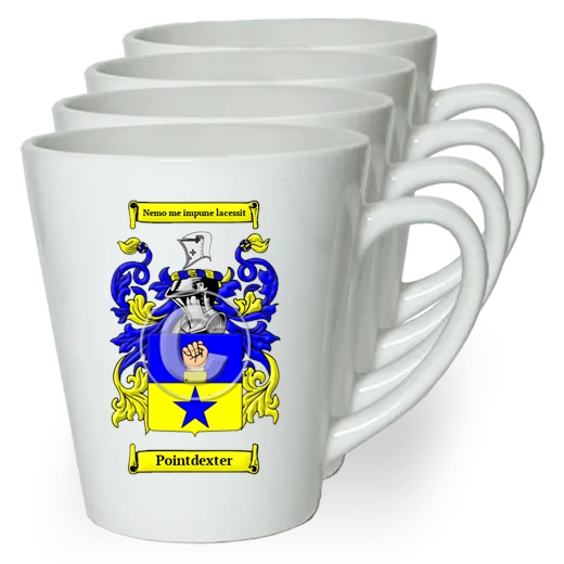 Pointdexter Set of 4 Latte Mugs