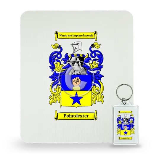 Pointdexter Mouse Pad and Keychain Combo Package