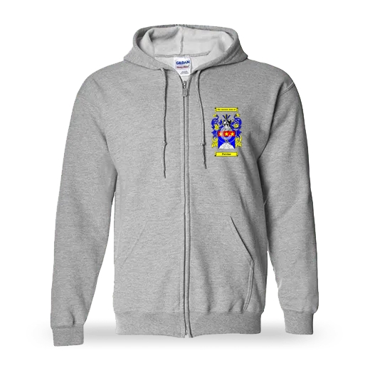 Patvine Unisex Coat of Arms Zip Sweatshirt