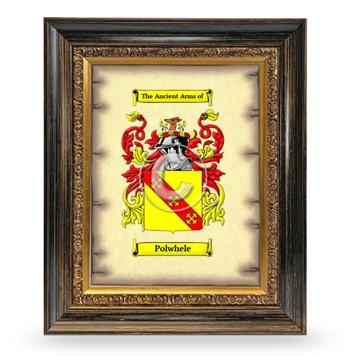 Polwhele Coat of Arms Framed - Heirloom