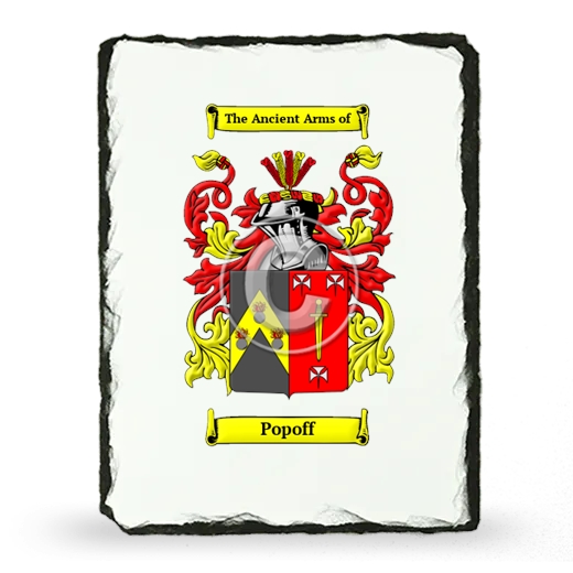 Popoff Coat of Arms Slate