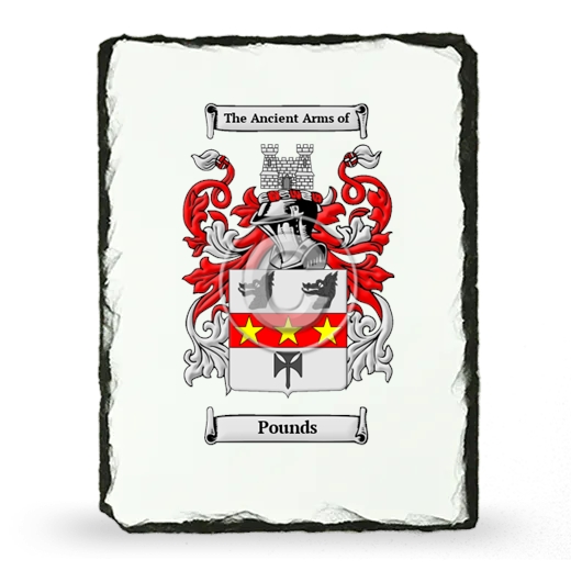 Pounds Coat of Arms Slate