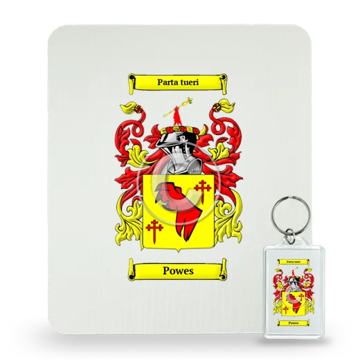 Powes Mouse Pad and Keychain Combo Package