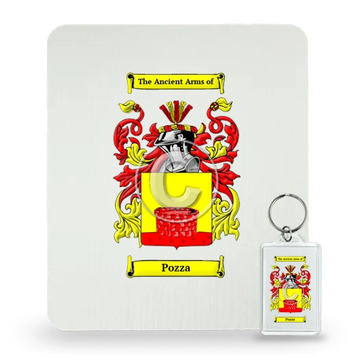 Pozza Mouse Pad and Keychain Combo Package