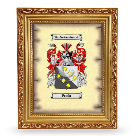 Prada Coat of Arms Framed - Gold
