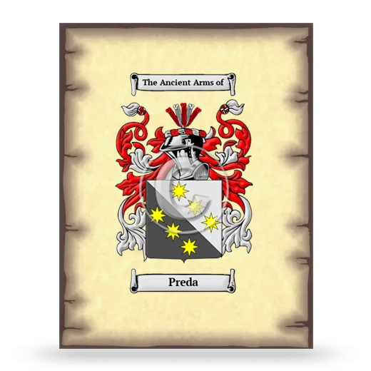 Preda Coat of Arms Print