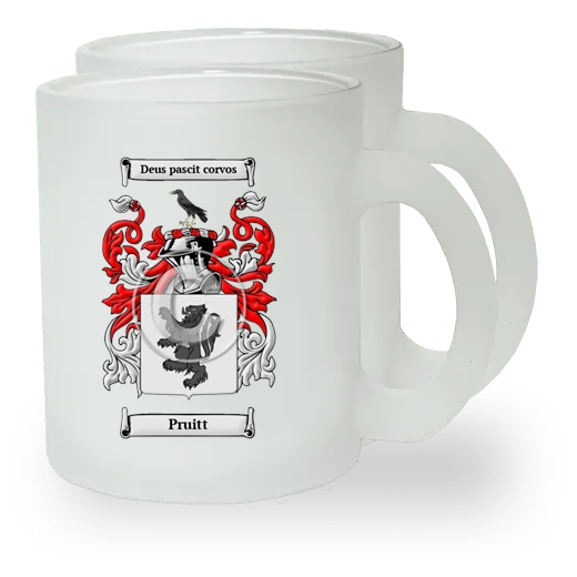 Pruitt Pair of Frosted Glass Mugs