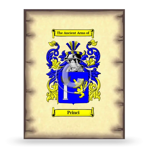 Princi Coat of Arms Print