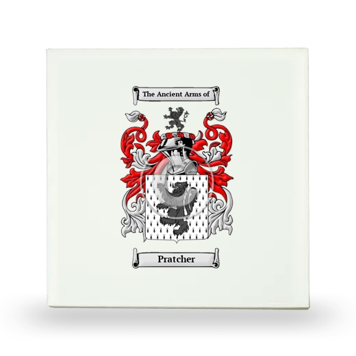 Pratcher Small Ceramic Tile with Coat of Arms