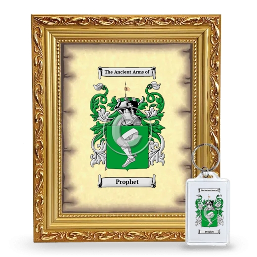 Prophet Framed Coat of Arms and Keychain - Gold