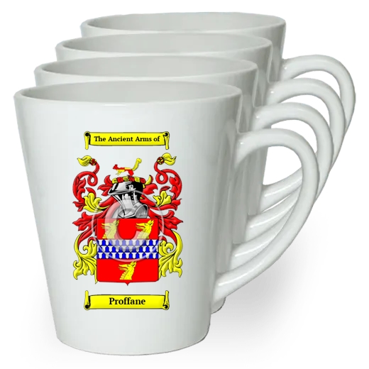 Proffane Set of 4 Latte Mugs