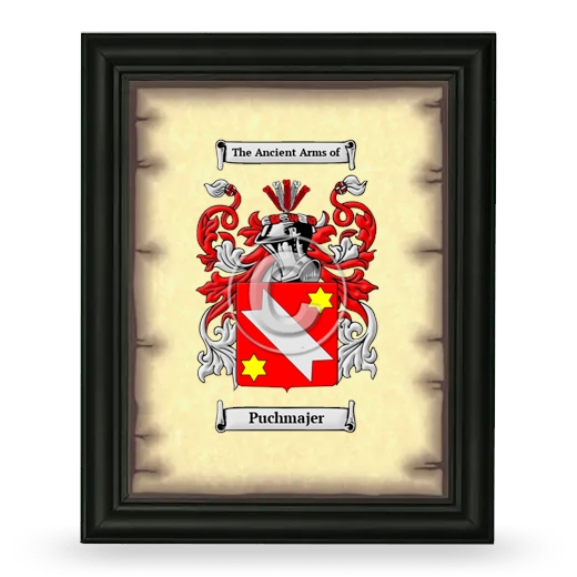Puchmajer Coat of Arms Framed - Black