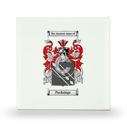 Puckringe Small Ceramic Tile with Coat of Arms