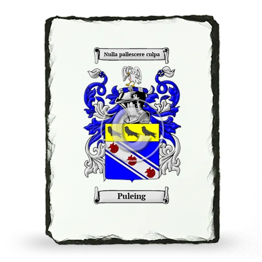 Puleing Coat of Arms Slate