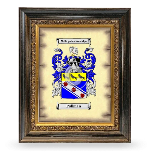 Pullman Coat of Arms Framed - Heirloom