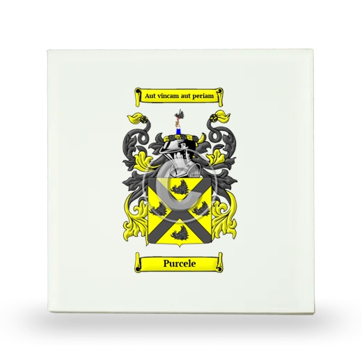 Purcele Small Ceramic Tile with Coat of Arms