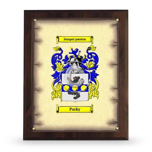 Purky Coat of Arms Plaque