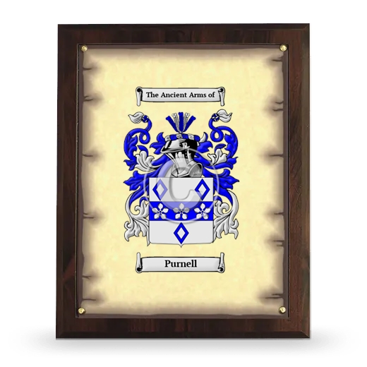 Purnell Coat of Arms Plaque