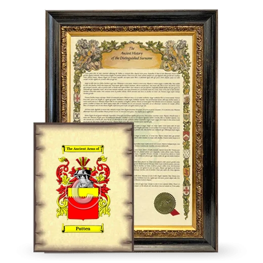 Putten Framed History and Coat of Arms Print - Heirloom