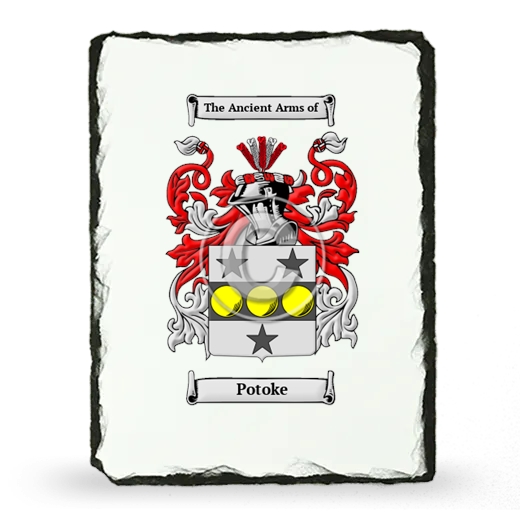 Potoke Coat of Arms Slate