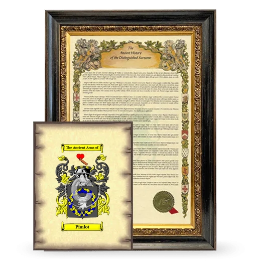 Pimlot Framed History and Coat of Arms Print - Heirloom