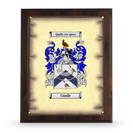 Cuaile Coat of Arms Plaque