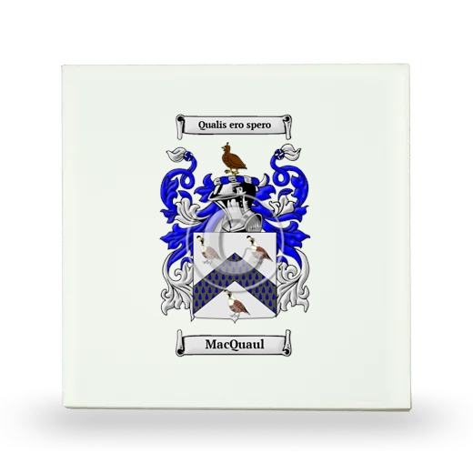 MacQuaul Small Ceramic Tile with Coat of Arms