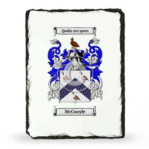 McCuayle Coat of Arms Slate