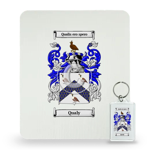 Qualy Mouse Pad and Keychain Combo Package