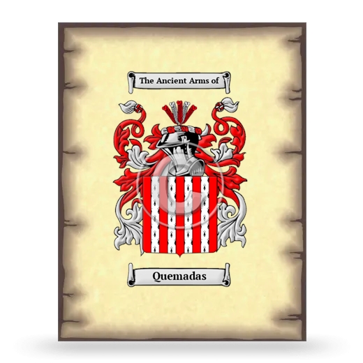 Quemadas Coat of Arms Print