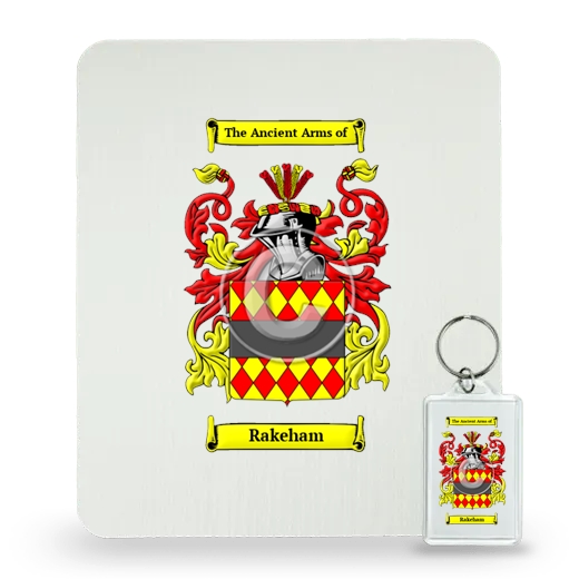 Rakeham Mouse Pad and Keychain Combo Package