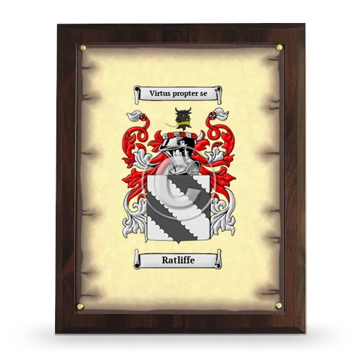 Ratliffe Coat of Arms Plaque