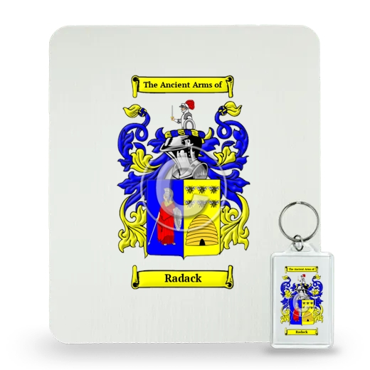 Radack Mouse Pad and Keychain Combo Package