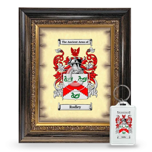 Rodley Framed Coat of Arms and Keychain - Heirloom