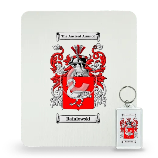 Rafalowski Mouse Pad and Keychain Combo Package