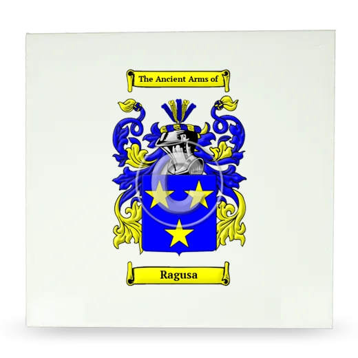 Ragusa Large Ceramic Tile with Coat of Arms