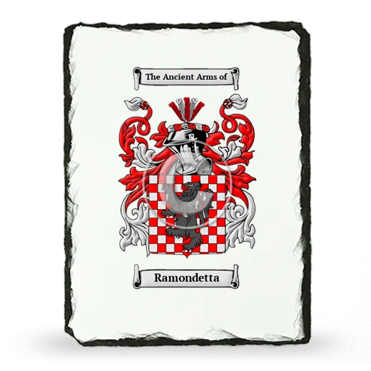 Ramondetta Coat of Arms Slate