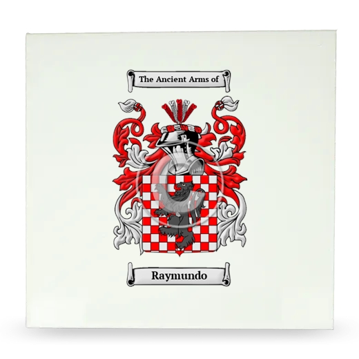 Raymundo Large Ceramic Tile with Coat of Arms