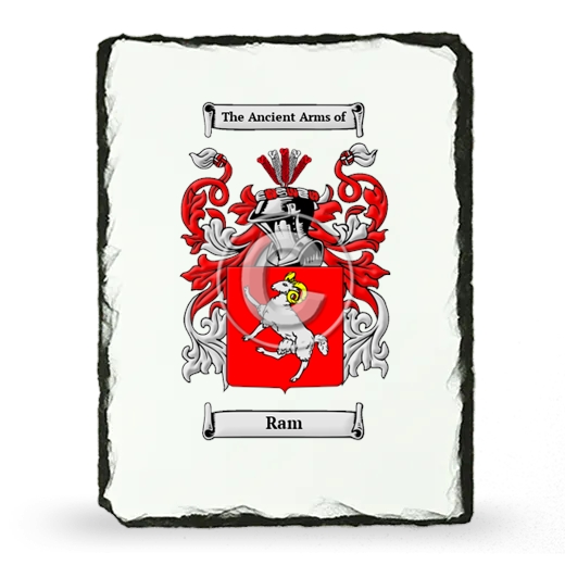 Ram Coat of Arms Slate