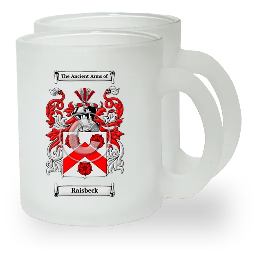 Raisbeck Pair of Frosted Glass Mugs